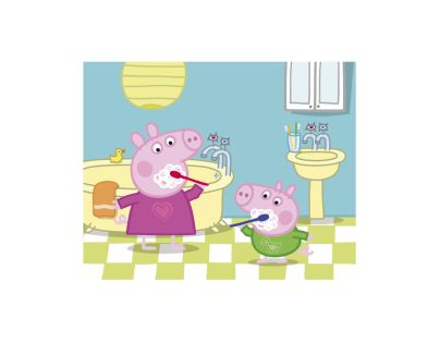 Dino Peppa Pig: Veselý den 20 Dřevěné licenční kostky