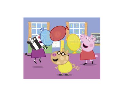 Dino Peppa Pig: Veselý den 20 Dřevěné licenční kostky