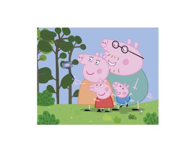 Dino Peppa Pig: Veselý den 20 Dřevěné licenční kostky