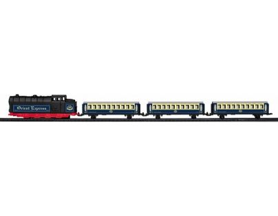 Pequetren Orient express se stanicí, mostem a tunelem