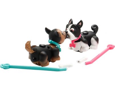 Pet Parade 2pack zvířátko 9,5 x 5 x 4 cm - černo-bílý pejsek