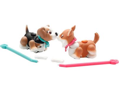 Pet Parade 2pack zvířátko 9,5 x 5 x 4 cm - hnědý pejsek