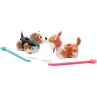 Pet Parade 2pack zvířátko 9,5 x 5 x 4 cm - hnědý pejsek