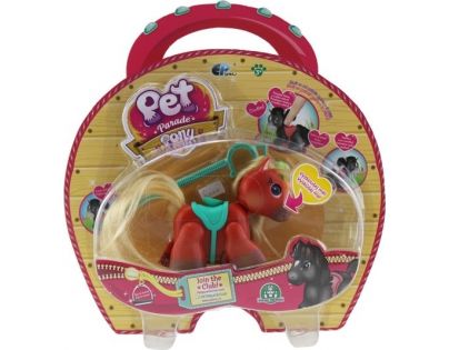 Pet Parade poník 8 x 8 x 2 cm 1pack cihlově hnědá