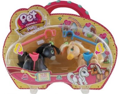 Pet Parade poník 8 x 8 x 2 cm 2pack černý poník