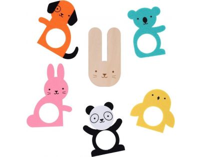 Petit Collage Kreativní kufřík Bambulková zvířátka