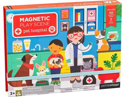 Petitcollage Puzzle magnetické Tabulka Veterinární klinika 50 dílků