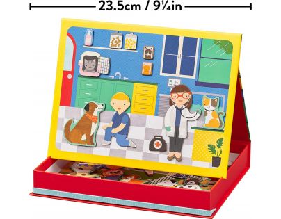 Petitcollage Puzzle magnetické Tabulka Veterinární klinika 50 dílků