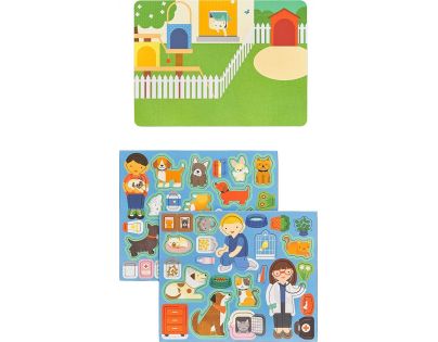 Petitcollage Puzzle magnetické Tabulka Veterinární klinika 50 dílků