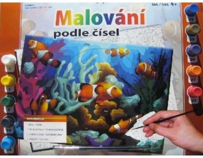 Malování podle čísel - korály