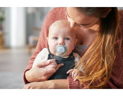 Philips Avent Šidítko Ultrasoft Text 0-6m chlapec, 2 ks
