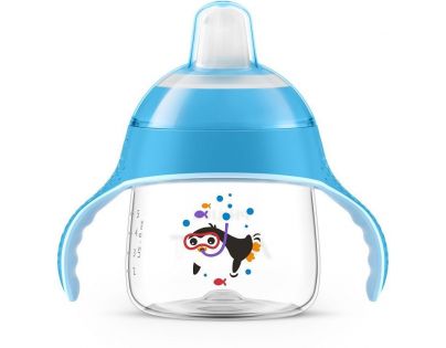 Philips Avent Hrneček pro první doušky Premium 200 ml modrý