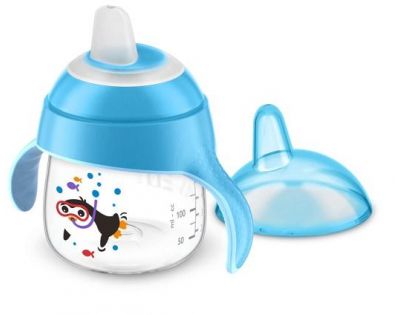 Philips Avent Hrneček pro první doušky Premium 200 ml modrý