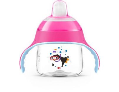 Philips Avent Hrneček pro první doušky Premium 200 ml růžový