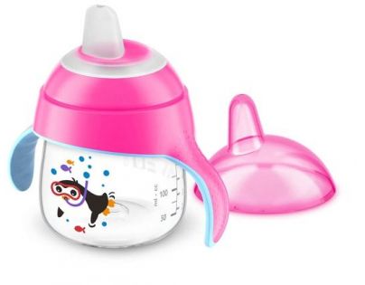 Philips Avent Hrneček pro první doušky Premium 200 ml růžový