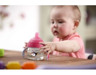 Philips Avent Hrneček pro první doušky Premium 200 ml růžový