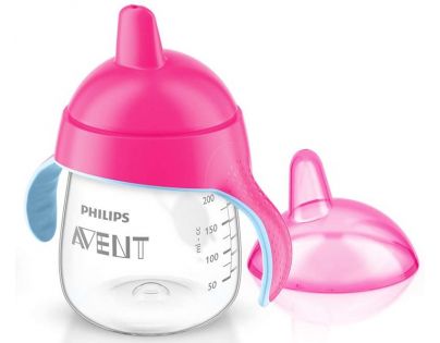 Philips Avent Hrneček pro první doušky Premium 260 ml - Růžová