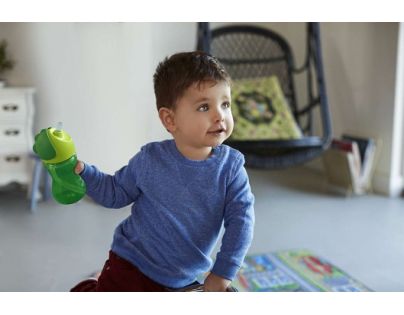Philips Avent Hrneček s ohebným brčkem 300 ml zelený