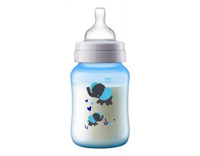 Philips Avent Lahev Anti-colic 260 ml 1 ks modrá slon