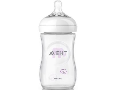 Philips Avent Láhev Natural 260ml slon fialová