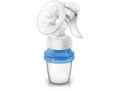 Philips Avent Odsávačka Natural manuální se zásobníkem 125 ml + VIA 180 ml 6 ks