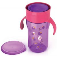 Philips Avent První skutečný hrneček 340 ml - Fialovo-růžová Philips Avent První skutečný hrneček 340 ml - Fialovo-růžová