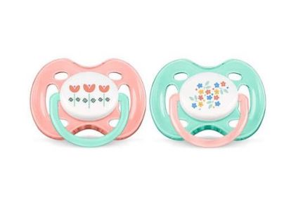 Philips Avent Šidítka Sensitive Obrázek II 0-6 m 2 ks Dívka