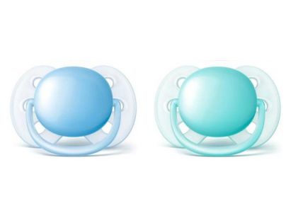 Philips Avent Šidítka Ultrasoft 0-6 m 2 ks chlapec