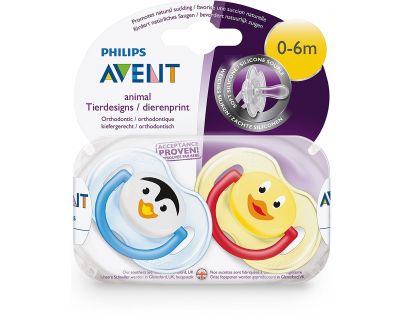 Philips Avent Šidítka Zvířátko 0-6 m 2 ks chlapec