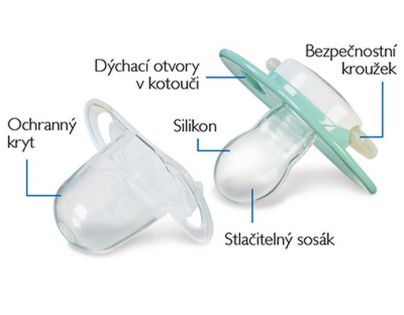 Philips Avent Šidítko Mini 0 - 2m Dívka 2ks