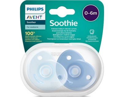 Philips Avent Šidítko Soothie 0-6m chlapec, 2 ks