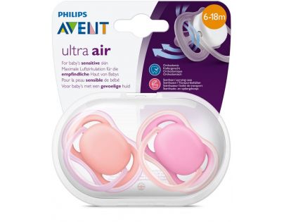 Philips Avent Šidítko Ultra air Deco Dívky 6-18m+ 2kusy