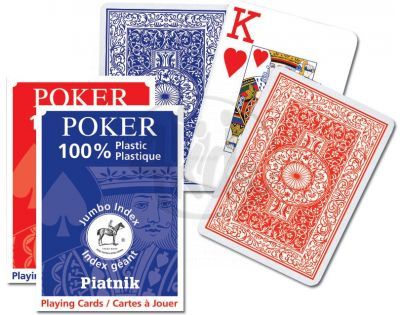 Piatnik Karty Poker Plastic Jumbo Index
