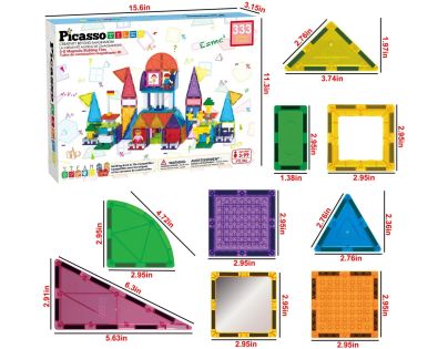 PICASSO STAVEBNICE 333ks stavební bloky set