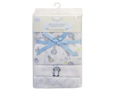 Piccolo Bambino Flanelové pleny 76x81 cm 3 ks modré