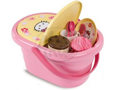 Smoby 024351 - Piknikový koš Hello Kitty s příslušenstvím