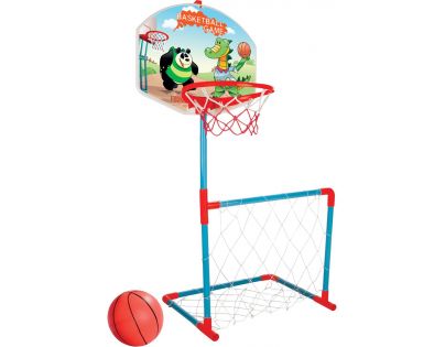 Pilsan Basket a fotbalová branka s míčem Panda s Dinem