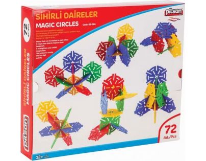 Pilsan Toys stavebnice Kouzelné kruhy 72 ks