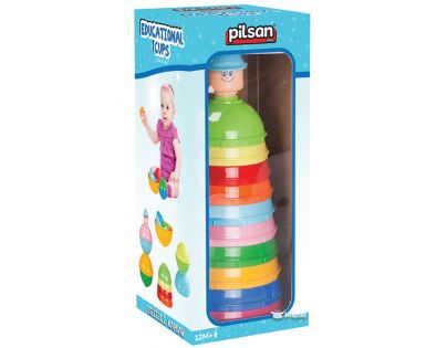 Pilsan Toys Stavebnice Výchovné barevné kalíšky 10 ks