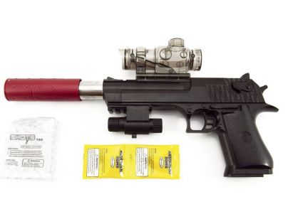 Pistole 33 cm na vodní kuličky s náboji 9 - 11 mm