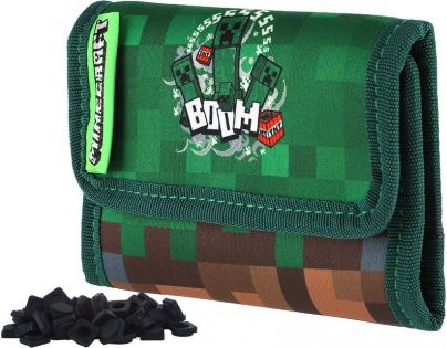 Pixie Crew & Minecraft Peněženka na suchý zip s vnitřní kapsou