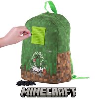 Pixie Crew Dětský batoh Minecraft hnědo-zelený