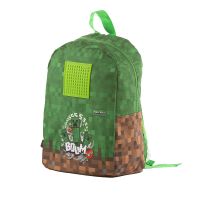 Pixie Crew Dětský batoh Minecraft hnědo-zelený 4