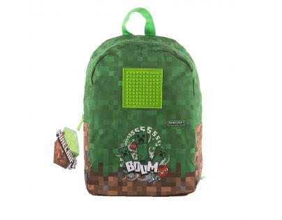 Pixie Crew Dětský batoh Minecraft hnědo-zelený