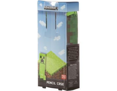 Pixie Crew Minecraft Studentský penál zelenohnědý s malým panelem