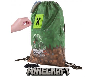 Pixie Crew Vak na záda Minecraft hnědozelený