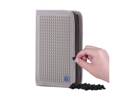 Pixie Crew Školní penál Minecraft šedomodrý