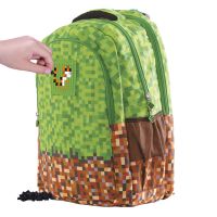 Pixie Crew Studentský batoh Minecraft zeleno-hnědý 3