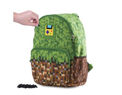 Pixie Crew Volnočasový batoh Minecraft zeleno-hnědý