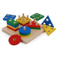 Plan Toys Deska s geometrickými tvary 2